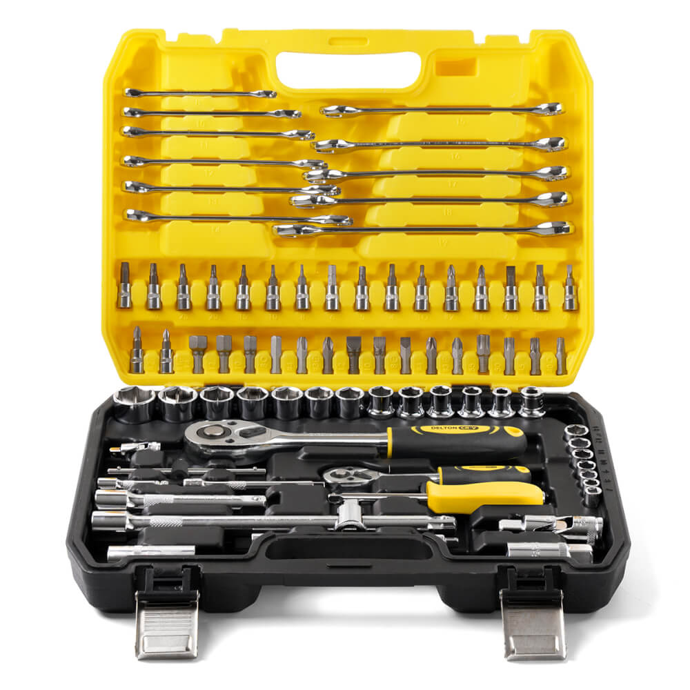 ชุดบ็อกซ์ DELTON รุ่น DKT-78PCS 1/4 , 1/2 นิ้ว แพ็ก 78 ชิ้น